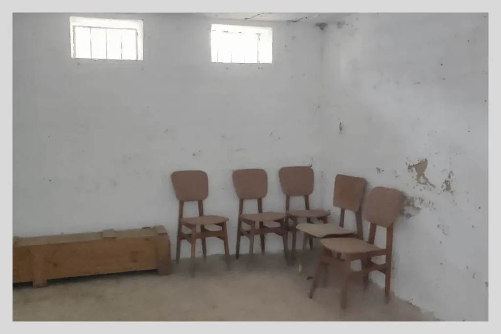 Подвал в&nbsp;доме Марии в&nbsp;Хайфе, где жители дома укрываются при бомбежках. Фото: из&nbsp;личного архива.