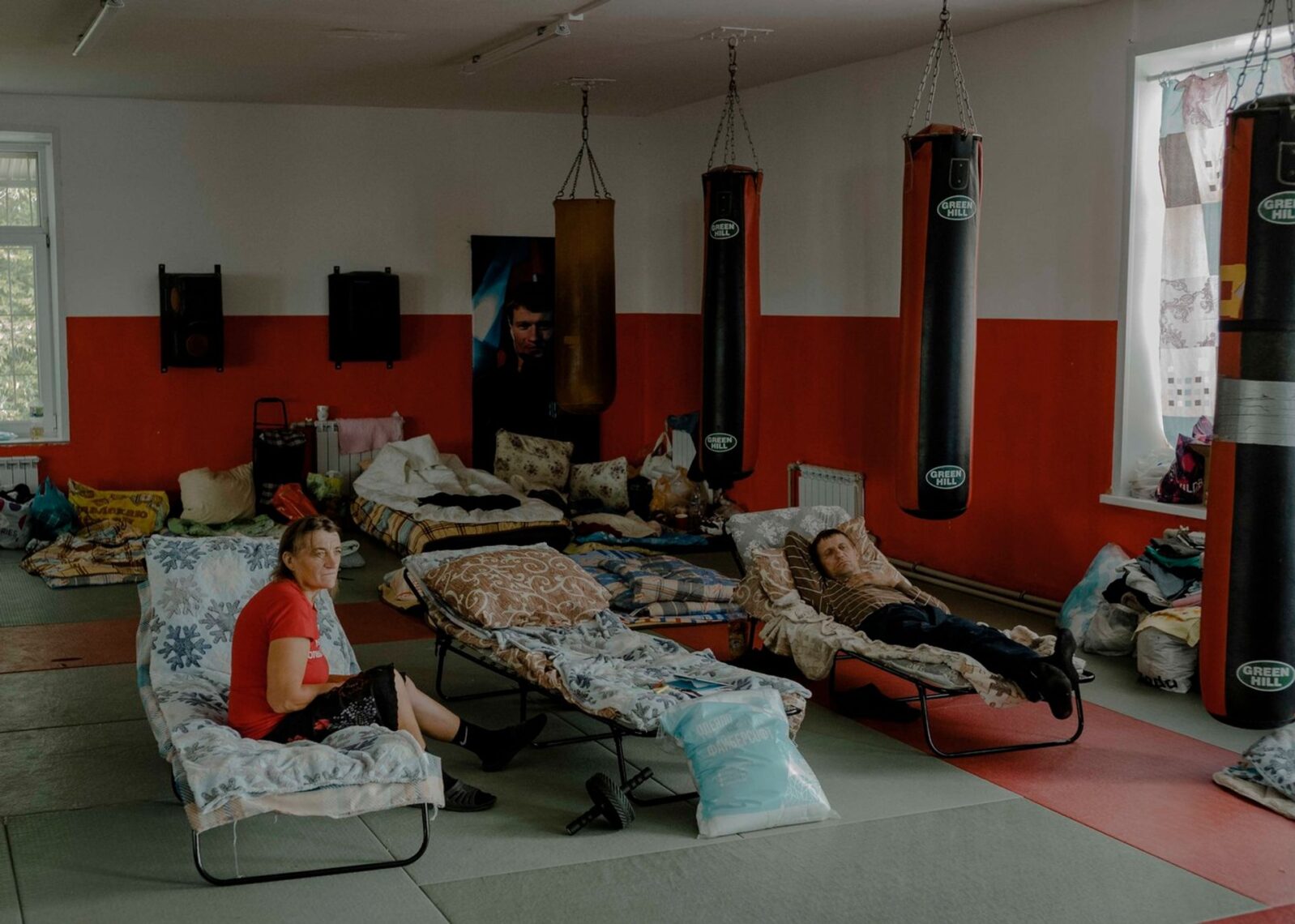 Беженцы из&nbsp;приграничных районов Курской области в&nbsp;пункте временного размещения в&nbsp;Курске