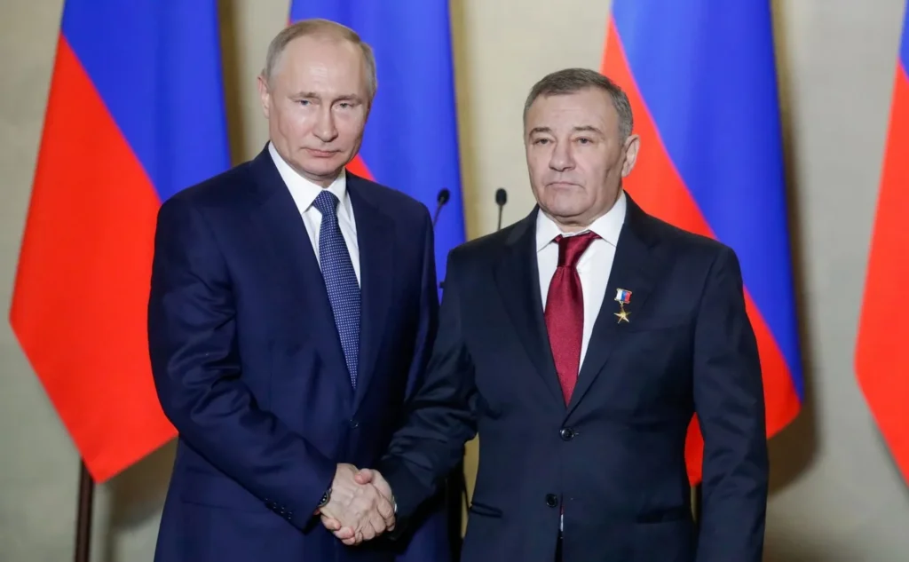 Аркадий Ротенберг и Владимир Путин