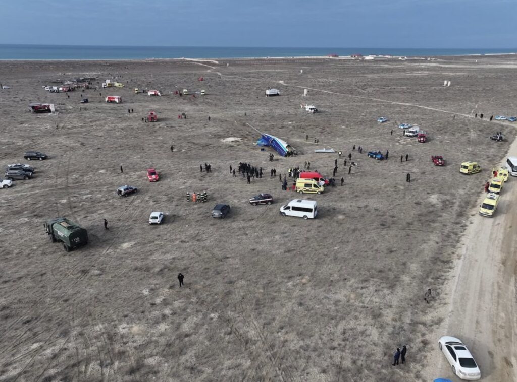 Embraer 190 Azerbaijan Airlines, выполнявший рейс Баку – Грозный, разбился под Актау в&nbsp;Казахстане