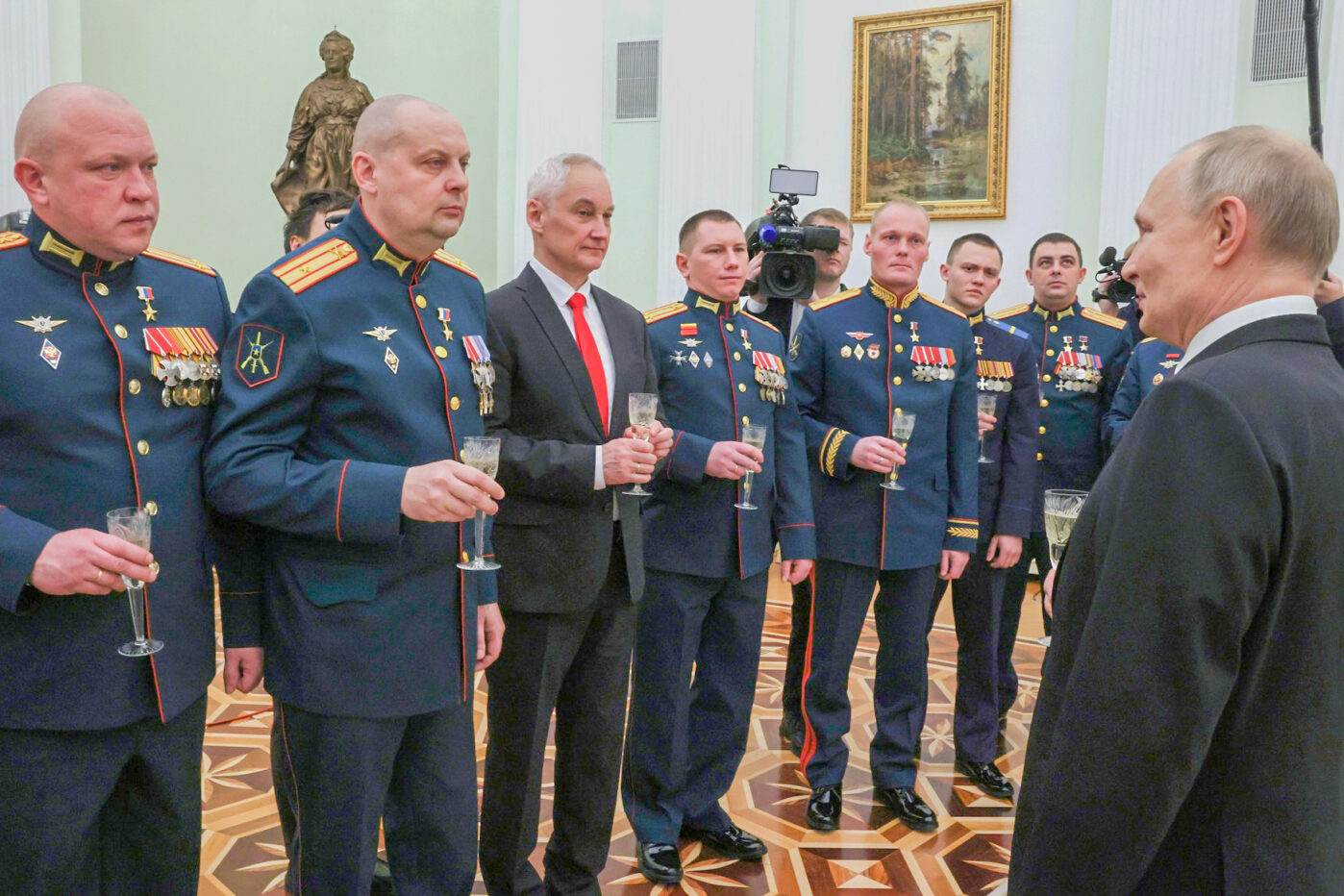 Андрей Буйлов после церемонии награждении медалями Герой России в Кремле