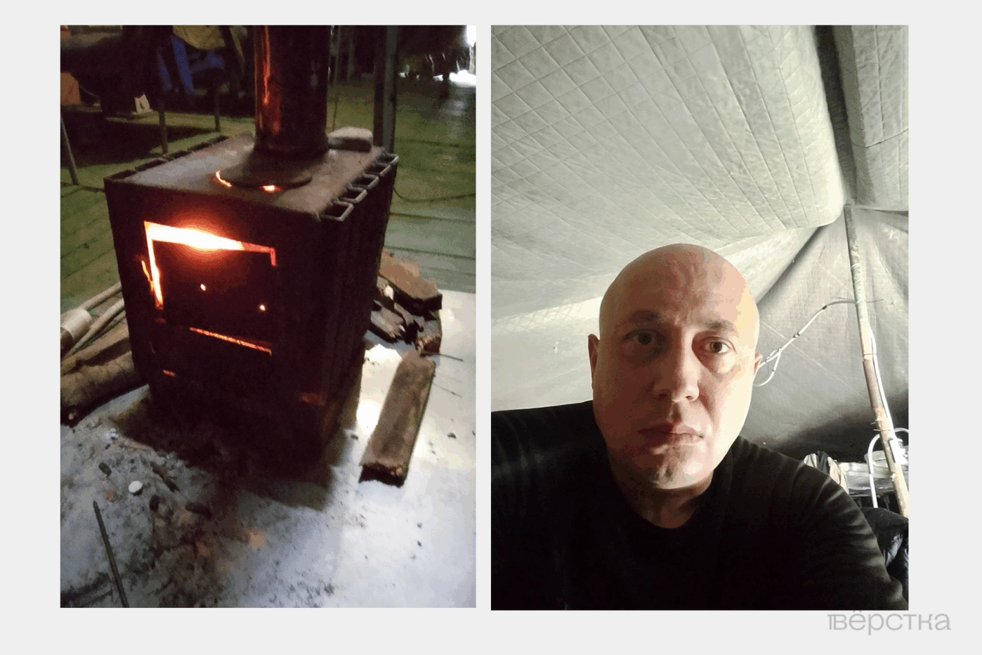 Палатка для самовольно оставивших часть военнослужащих на&nbsp;территории воинской части ПВО под Новороссийском, куда посадили Владимира Бернгардта после задержания